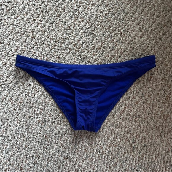 Nike bikini bottom Swimsuit Blue Size Large with Drawstring - Picture 3 of 7